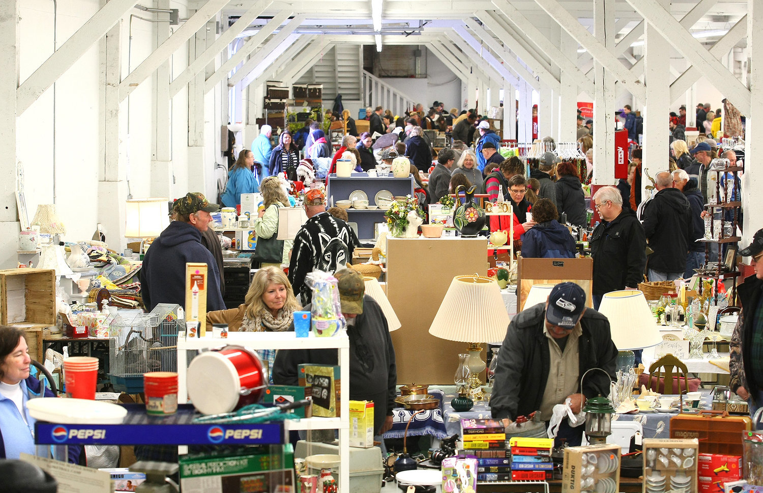FILE PHOTO — Community garage sale at the Southwest Washington Fairgrounds in Chehalis.